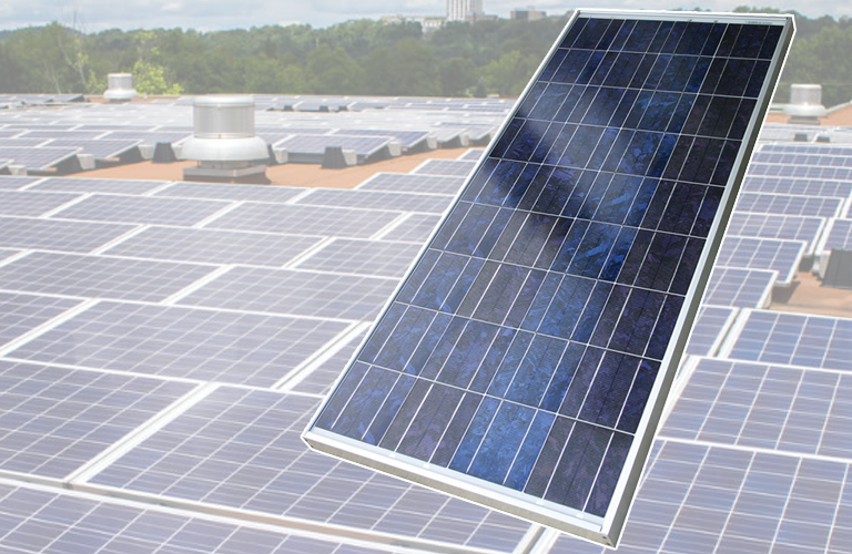 polykryštalické fotovoltaické panely